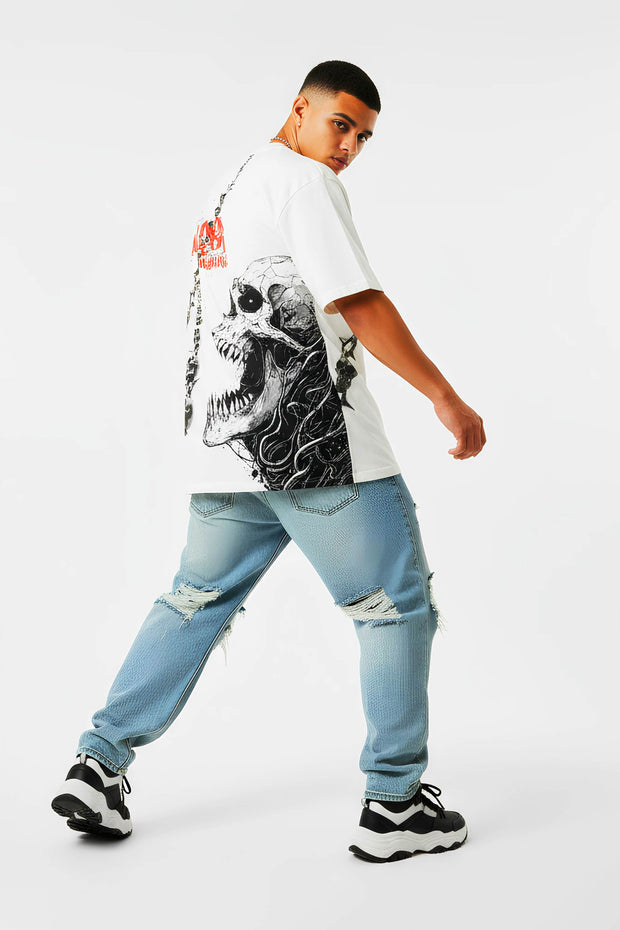 Oversized T-shirt - Skull Catcher