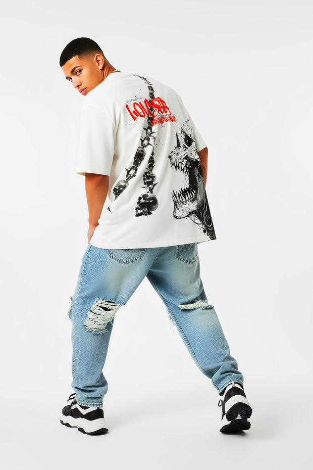 Oversized T-shirt - Skull Catcher