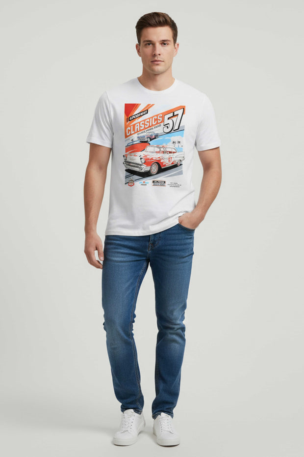 Regular Fit T-shirt Vintage Car