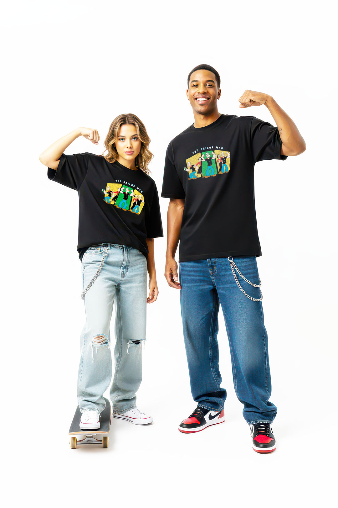 Popeye Punch | Oversized T-shirt – Touchood